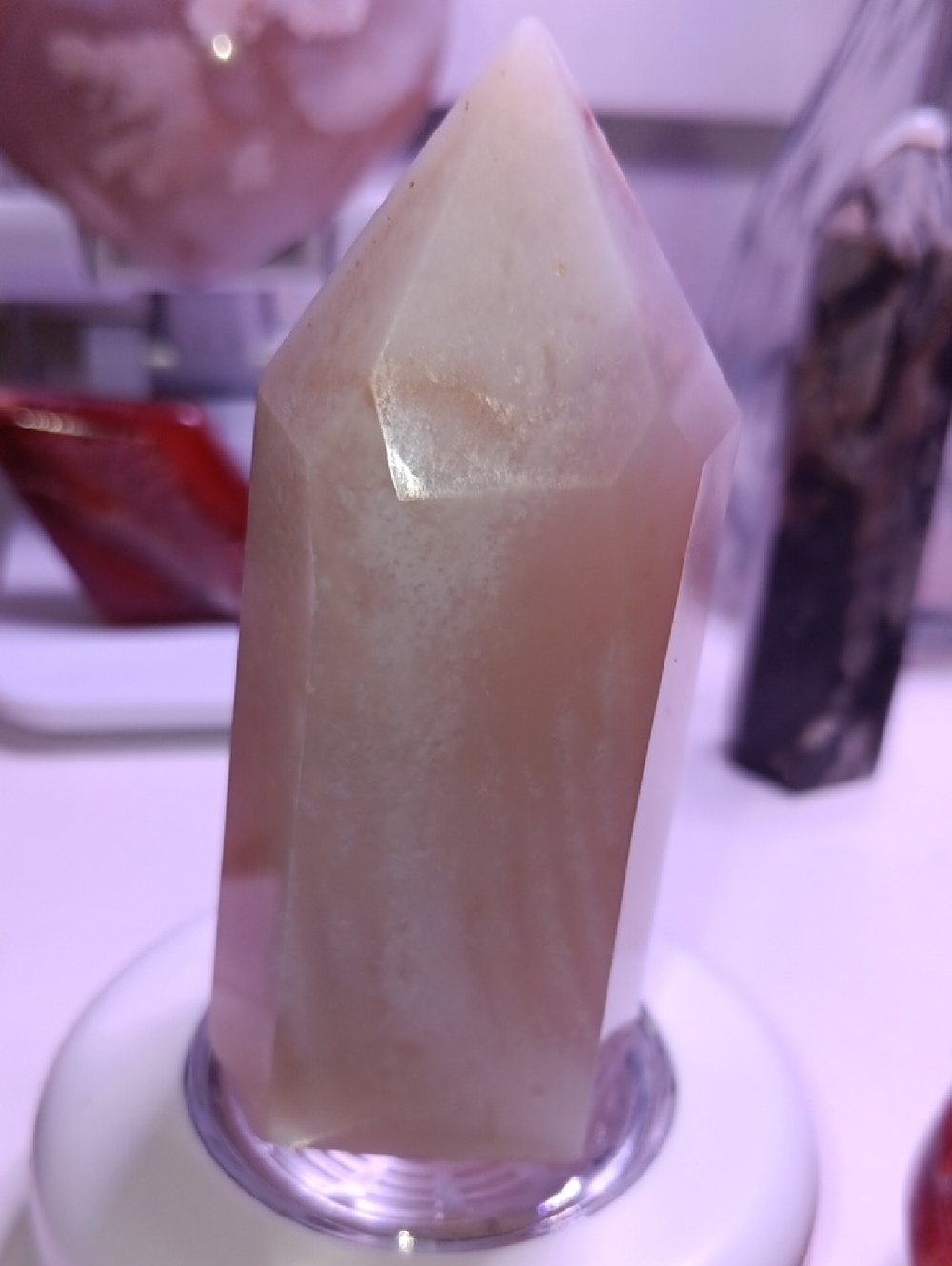 Rose Quartz Crystal Tower